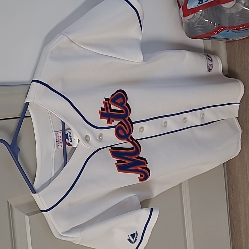 Youth xl  authentic mets jersey